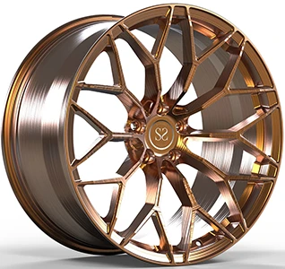 Bronze Brushed 22X9.5&11 1 Piece Forged Wheels For BMW 7 Series