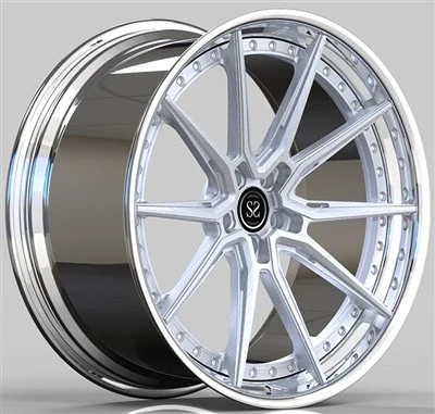 Volvo XC90 B5 2021 20x9.0 Custom 2-Jante PC Buză lustruită+Disc argintiu