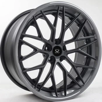 Perie gri personalizată, 21 inchi, 3-Jante din aliaj forjat pentru MERCEDES-BENZ AMG SL55, model cu șuruburi 5x112