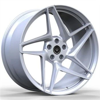 Fata 20x9 Spate 21x11 Monobloc Roti forjate Argintiu Negru Finisaj Vopsit 488 GTB Jante din aliaj auto 1 bucata