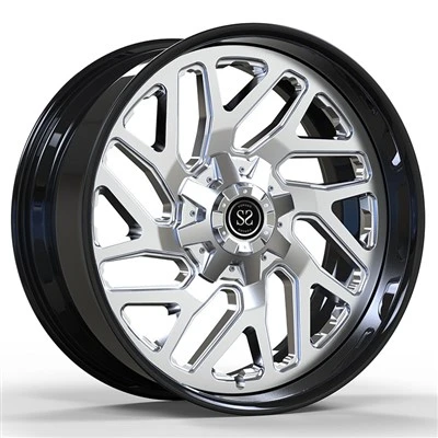 22x9,5 negru lucios personalizat 2-Jantă PC 4x4 6x135 pentru Lincoln Navigator IV